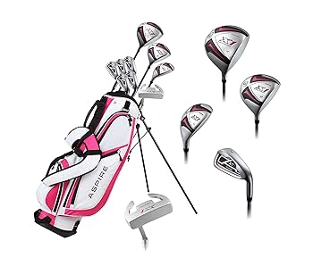 Amazon.com : Ladies Pink Right Handed Golf Club Set : Sports